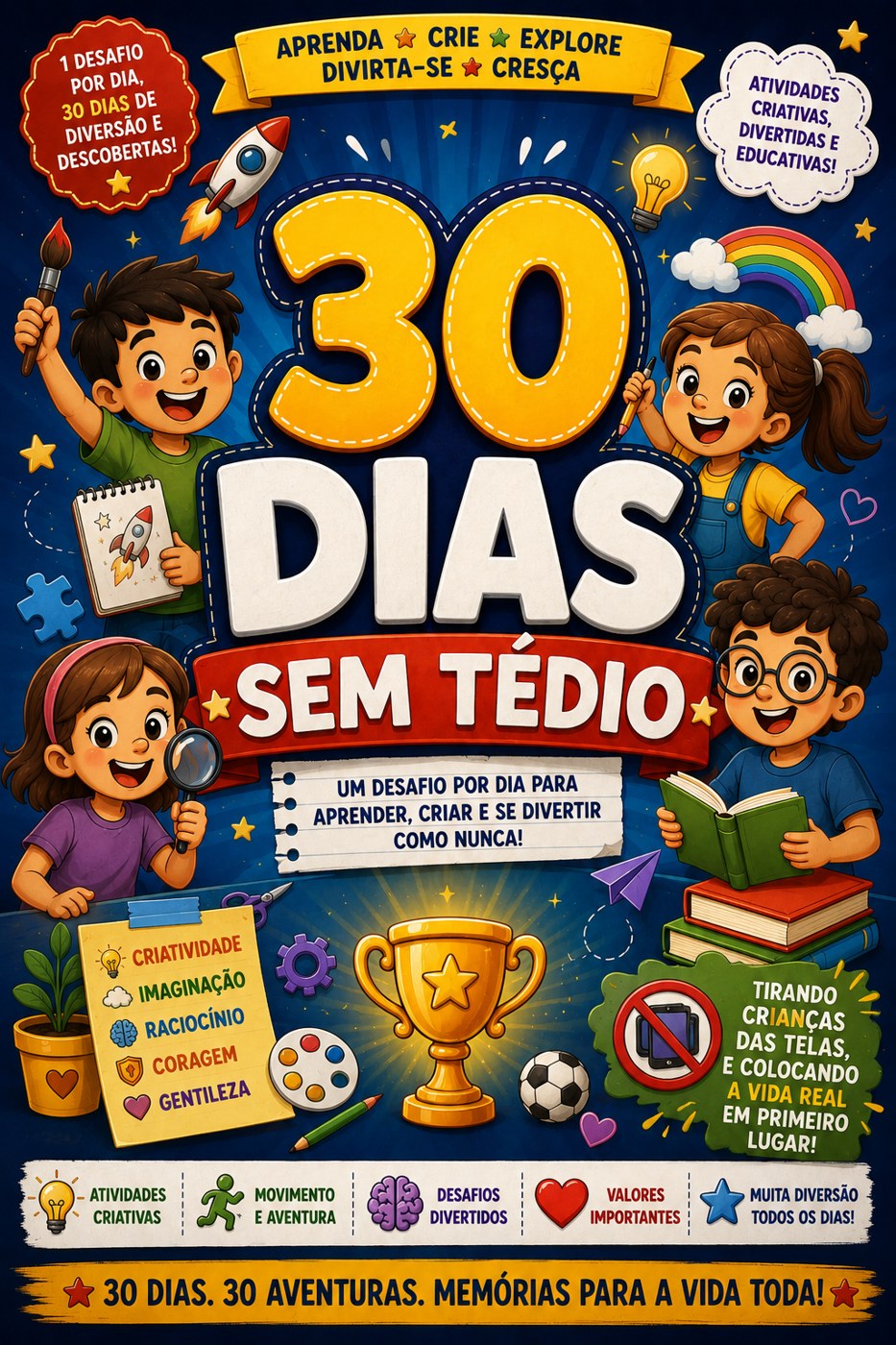 Capa do material digital 30 Dias Sem Tédio
