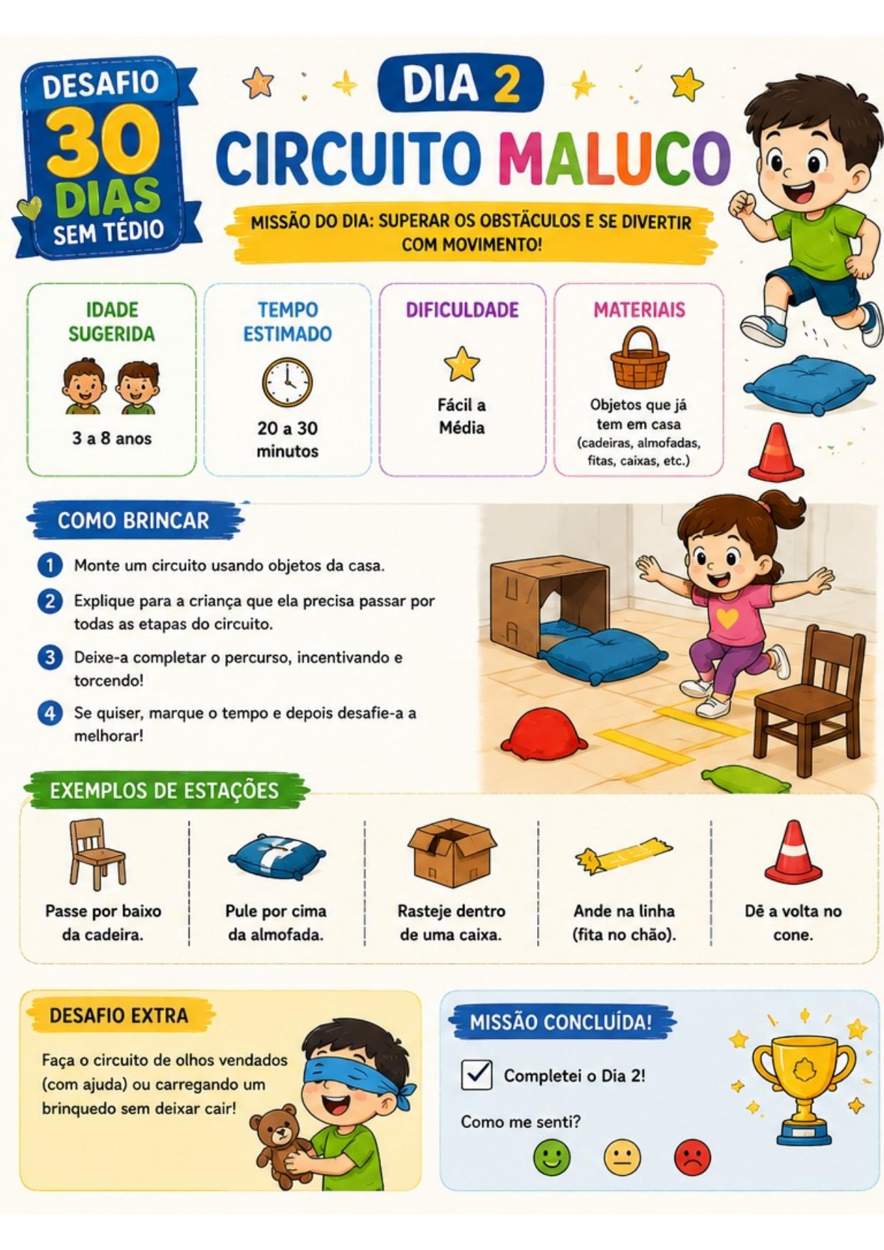 Página Circuito Maluco do material 30 Dias Sem Tédio